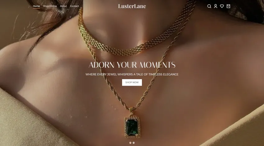 Lusterlane homepage