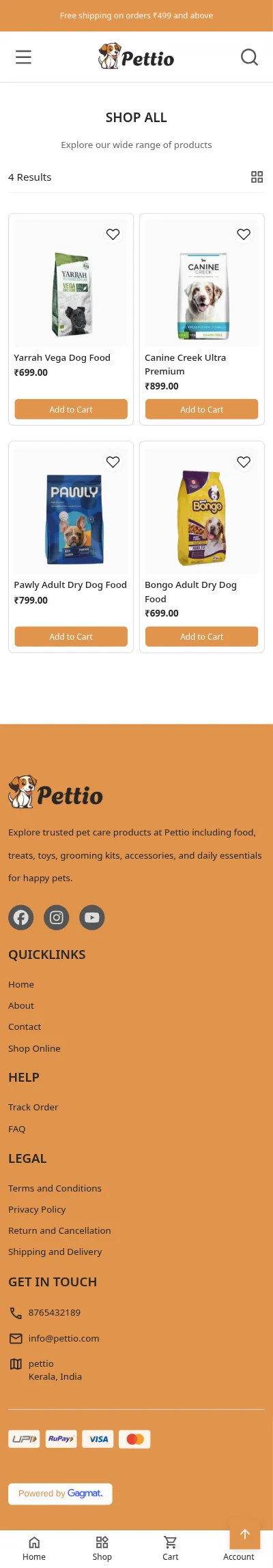 Pettio mobile 2