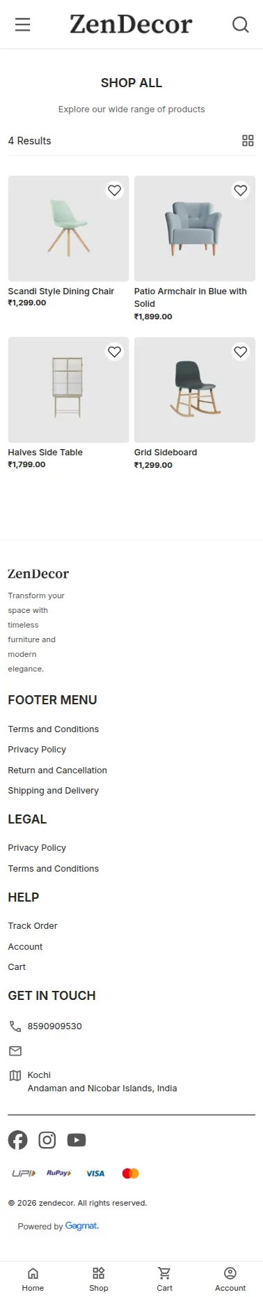 Zendecor mobile 2